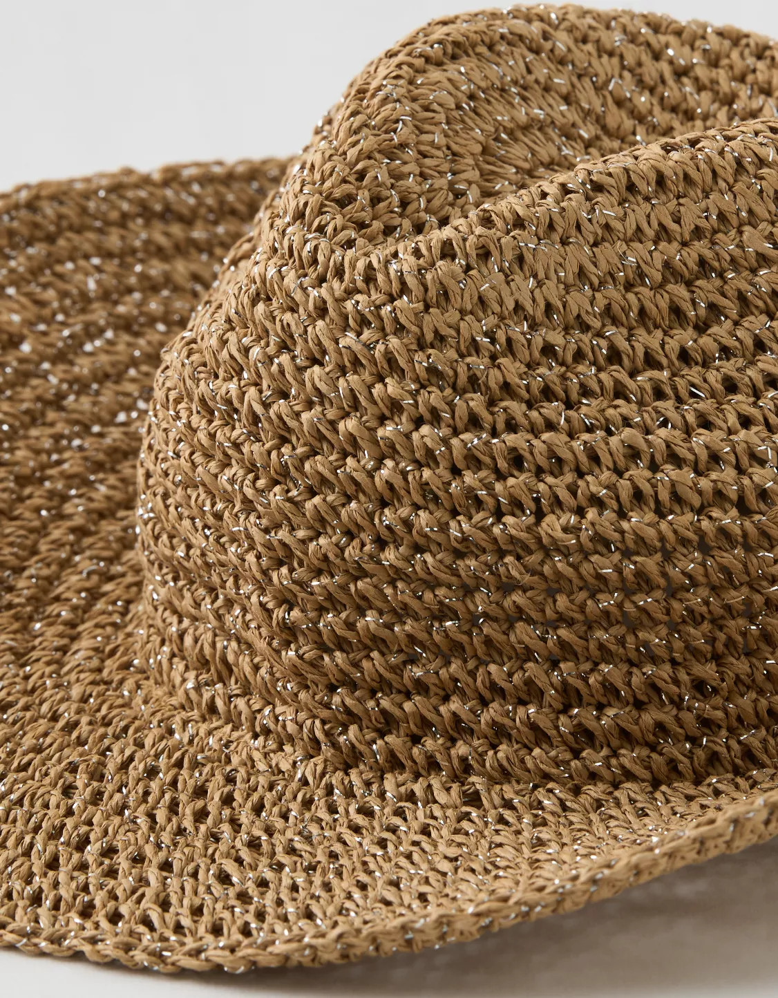 Aerie Shimmer Straw Cowboy Hat | Aerie