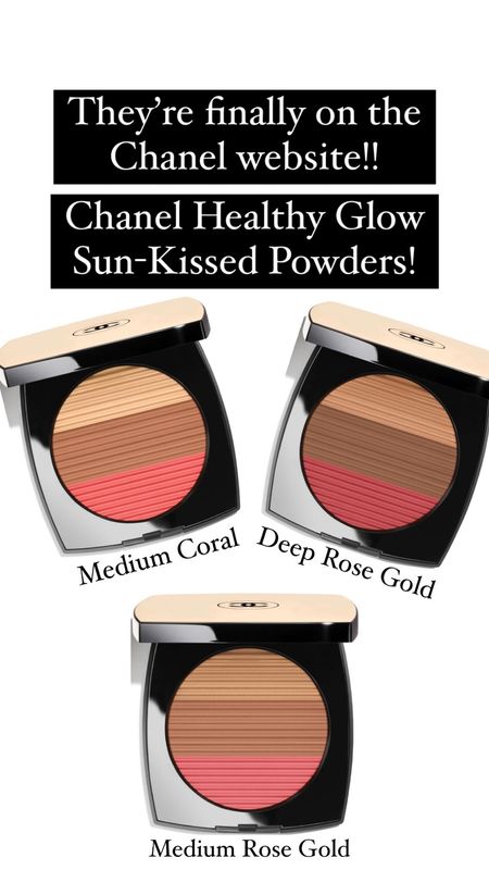 These Chanel Healthy glow powders are oversized and come with a highlight, bronzer, and blush!! They come in 5 shades and the Mother’s Day packaging is so worth it! So beautiful!!!💖💖💖💖

#LTKGiftGuide #LTKfindsunder100 #LTKbeauty