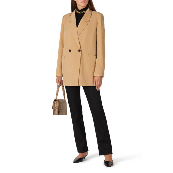 Vero Moda Beige Button Blazer brown | Rent the Runway