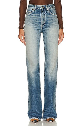 Saint Laurent 70's Jean en Clear Zoe Blue | FWRD | FWRD 