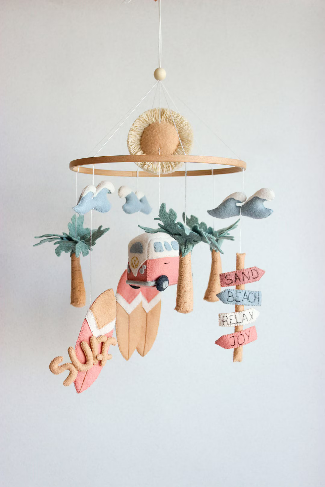 Surf baby mobile, beach baby mobile, ocean baby mobile | Etsy (US)