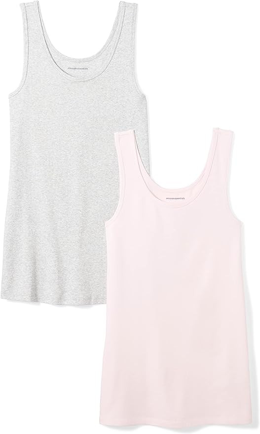 Amazon Essentials Women's Slim-Fit Tank, Pack of 2 | Amazon (US)