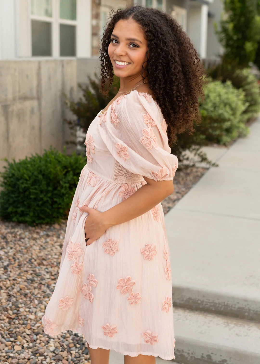 Dorothy Blush Pink Floral Dress | My Sister's Closet Boutique