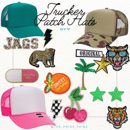 Making custom patch trucker hats for a fun girls night. Linking what I ordered if you want to copy…. Or you could be original & create your own look 💜

DIY patch trucker hats. Girls Night. GNI  

#LTKSaleAlert #LTKFestival #LTKFamily