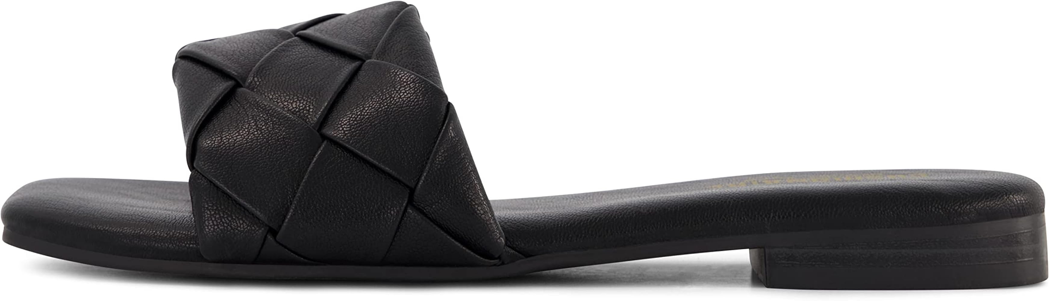 CUSHIONAIRE Women's Franca woven slide sandal +Memory Foam, Wide Widths Available | Amazon (US)