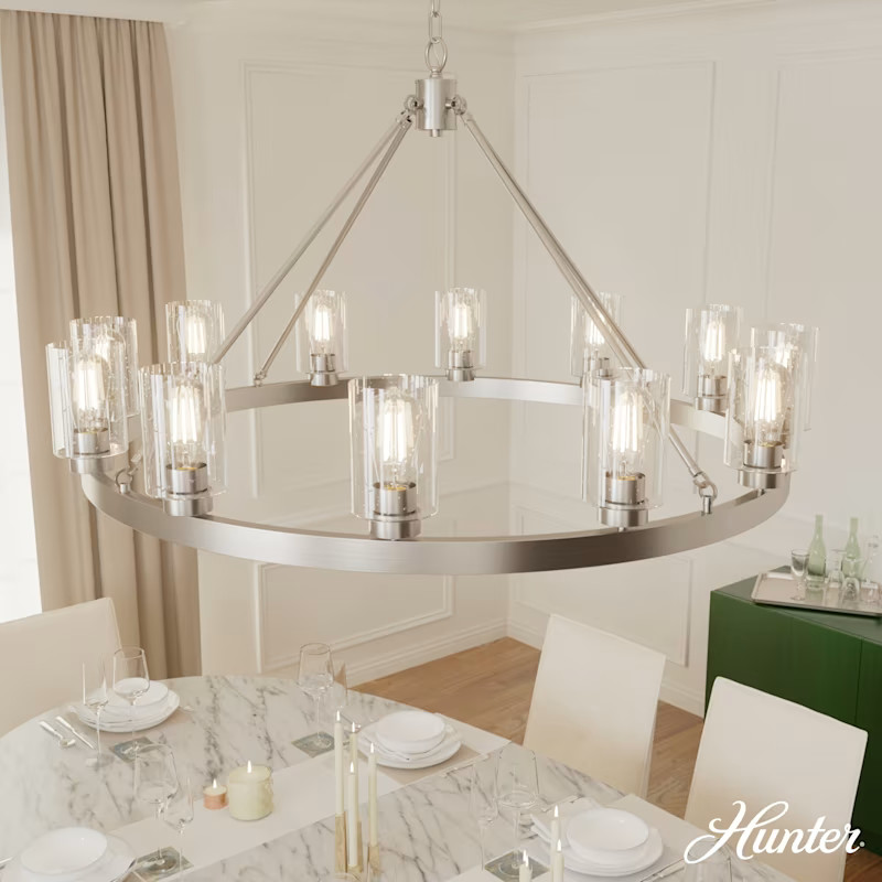 Hartland 12 Light Chandelier - 13060 | Hunter Fan Company