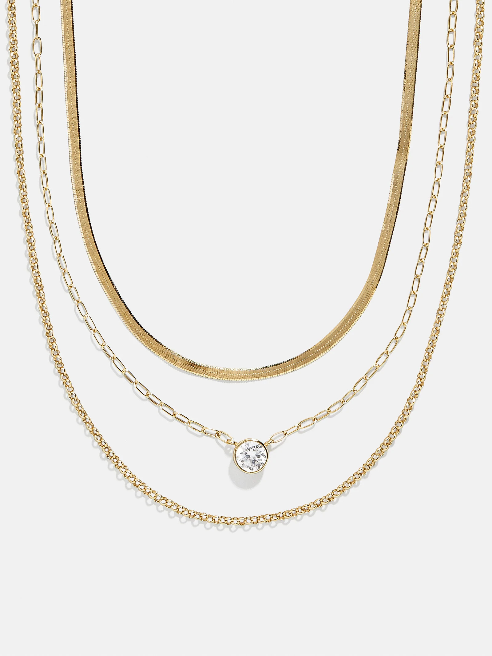 Kendall 14K Gold Layered Necklace - Kendall 14K Gold Layered Necklace | BaubleBar