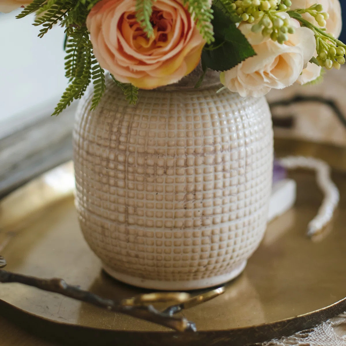 Highland Dunes Debbie Gray Ceramic Table Vase & Reviews | Wayfair | Wayfair North America