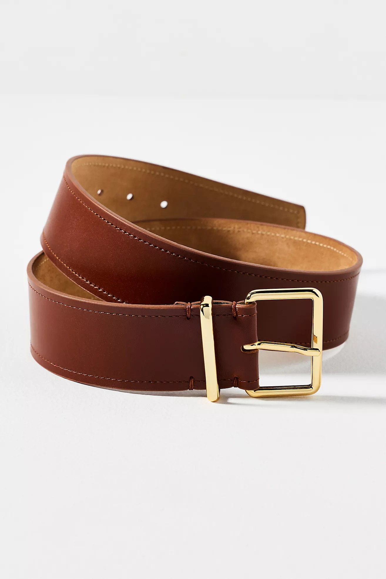 Square-Buckle Suede Belt | Anthropologie (US)