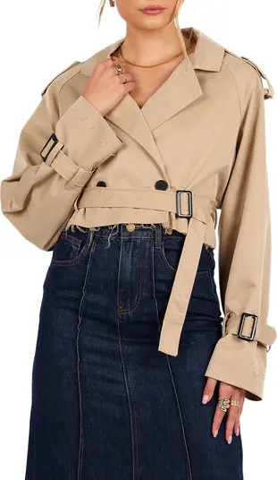 Izzi Crop Trench Jacket | Nordstrom