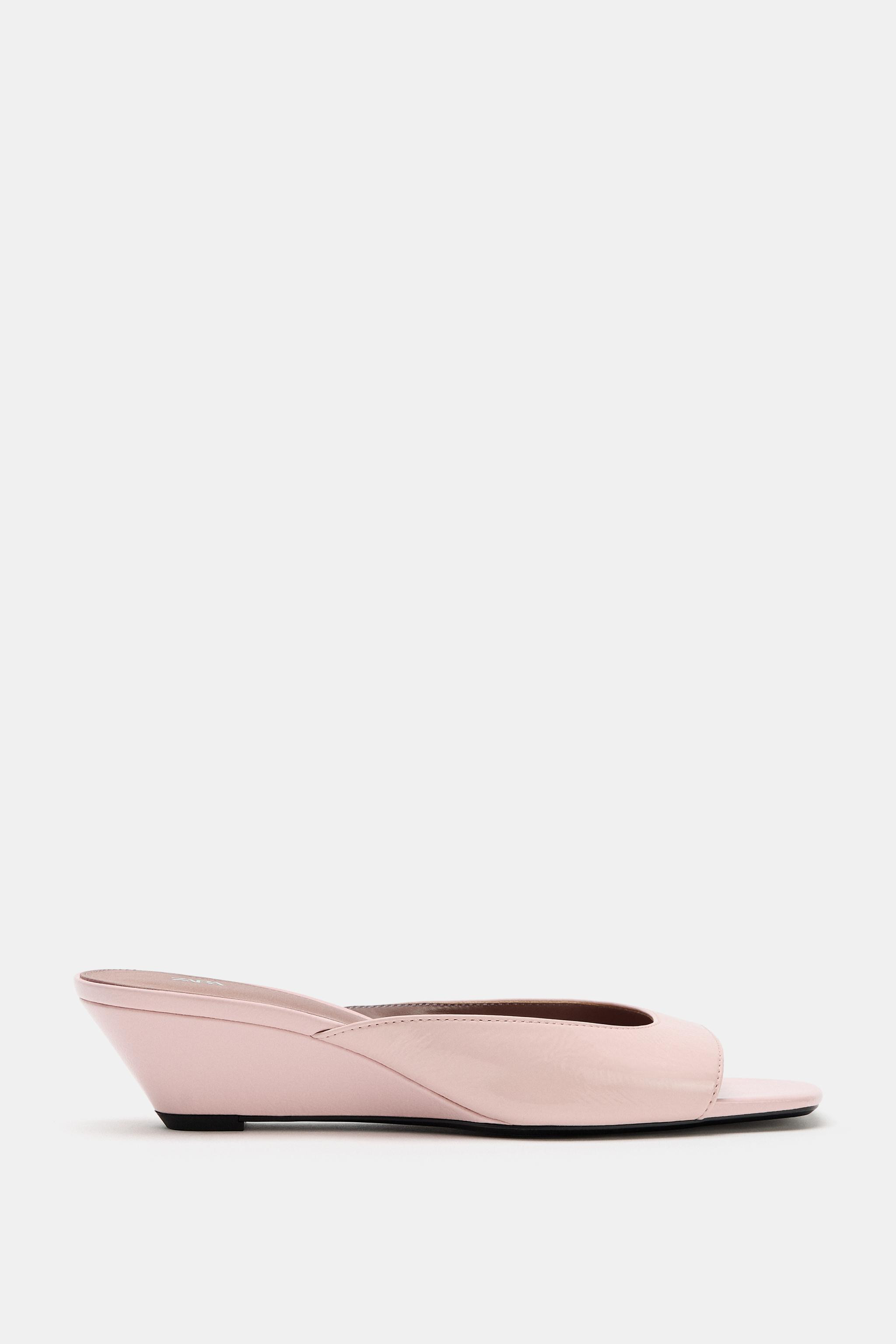 LEATHER WEDGES | Zara Canada