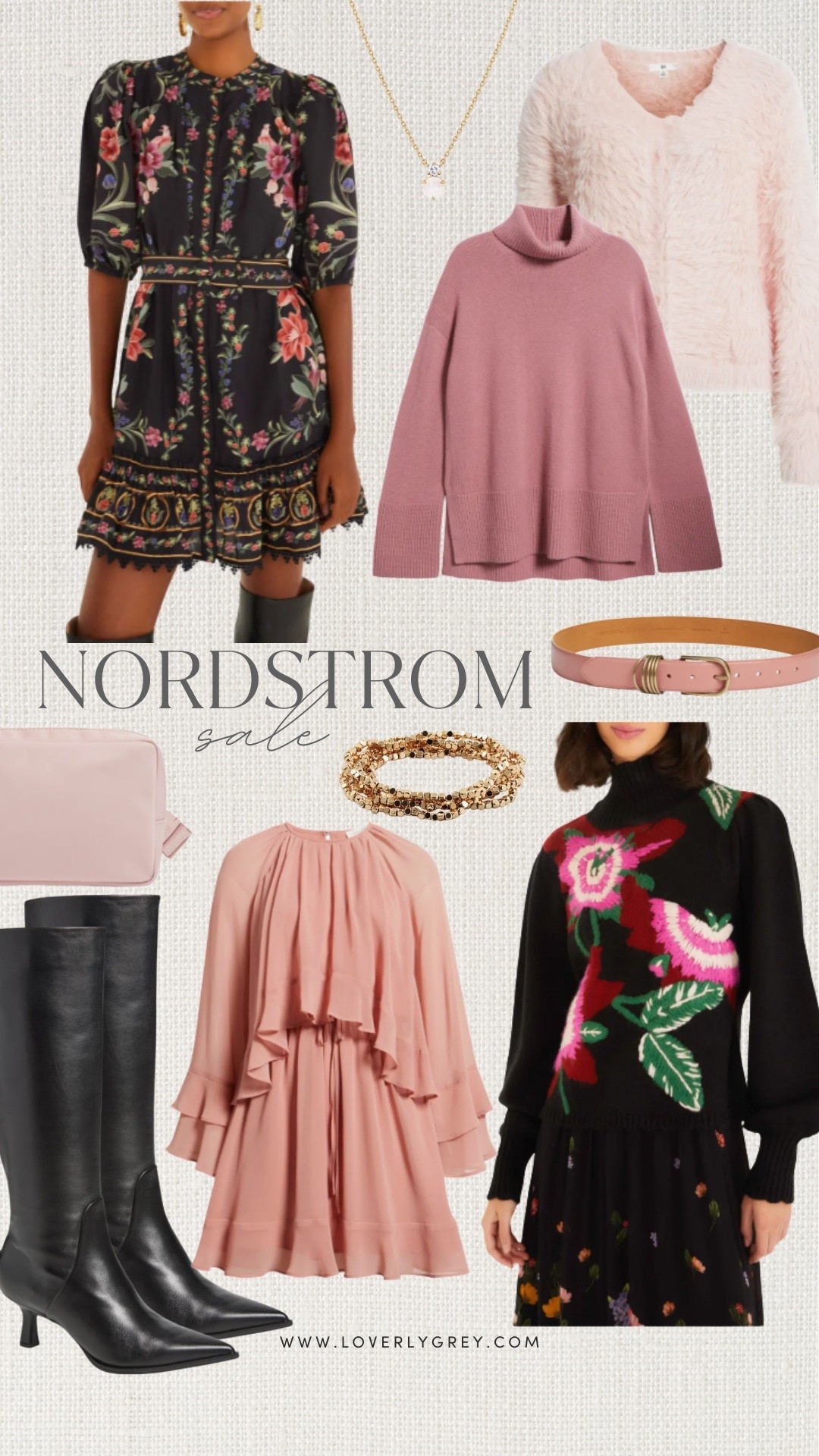 Nordstrom sale happening now! Gorgeous pieces like a Farm Rio dress and sweater. Plus, tall black boots, gold jewelry, and soft sweaters for the winter! 

#LTKWorkwear #LTKFindsUnder100 #LTKSeasonal