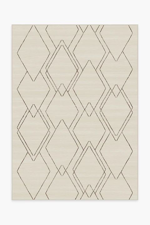 Diamond Dalia Beige Ivory Rug | Ruggable