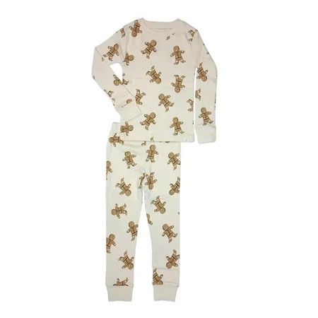 Carter's Toddler Kids Gingerbread Man Christmas Holiday Print Pajama Set, Size 2T | Walmart (US)