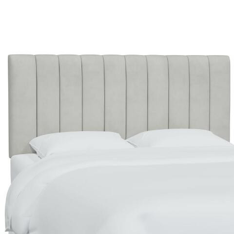 Velvet Channel Tufted Reese Upholstered Headboard | World Market