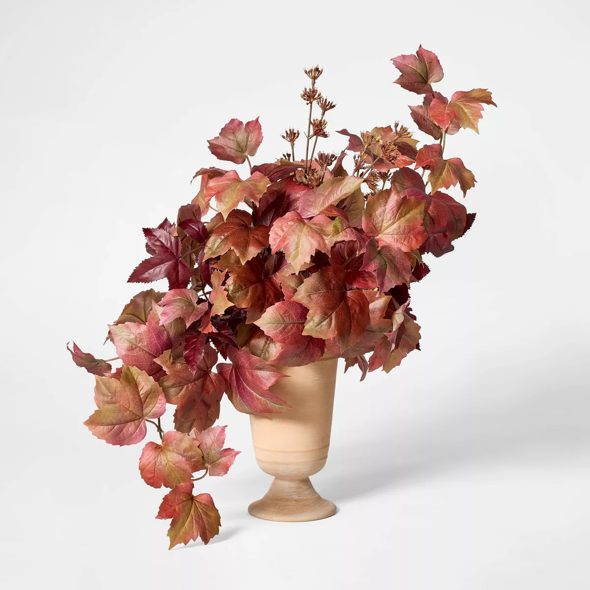22" Mixed Fall Artificial Leaf Arrangement Red - Threshold™ designed with Studio McGee | Target