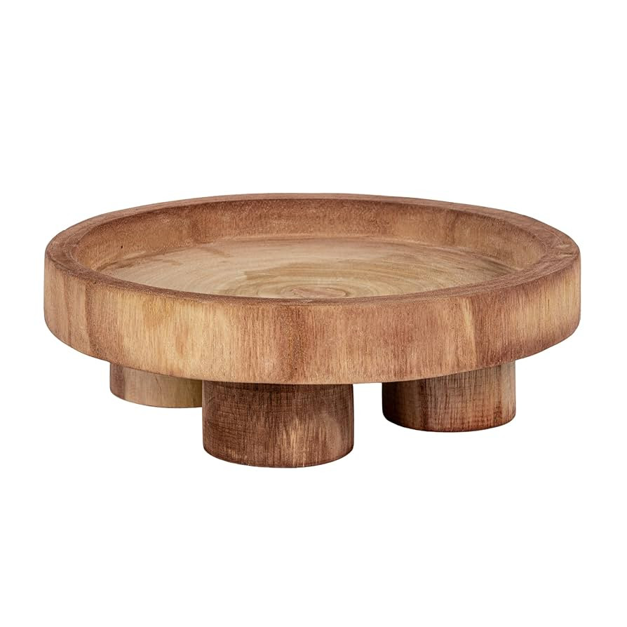 Bloomingville Paulownia Wood Pedestal Tray | Amazon (US)
