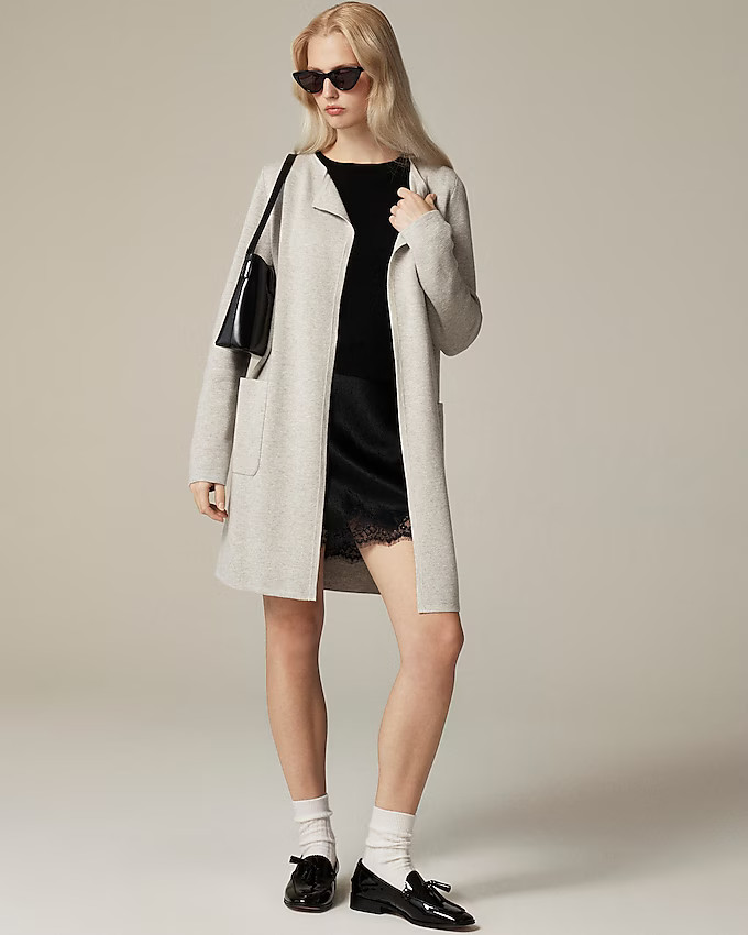 Juliette collarless sweater-blazer | J. Crew US