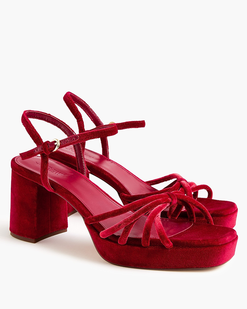 Strappy platform heeled sandals | J.Crew Factory