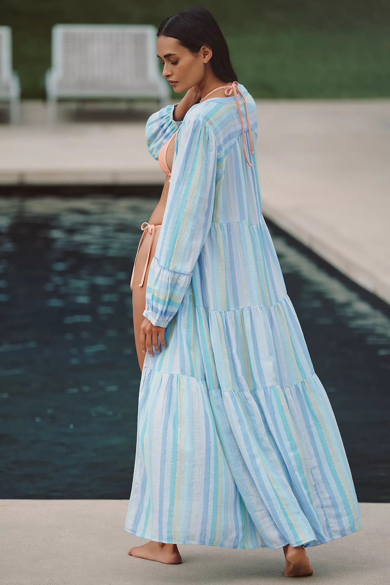 Celandine V-Neck Cover-Up Dress | Anthropologie (US)