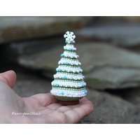 Crocheted Christmas Tree Miniature Home Decor, Winter Holiday Gift, Ornament | Etsy (US)