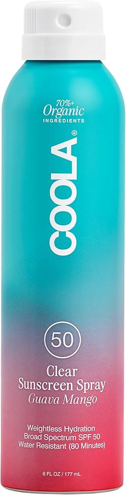 COOLA Organic Sunscreen SPF 50 Sunblock Spray, Dermatologist Tested Skin Care for Daily Protectio... | Amazon (US)