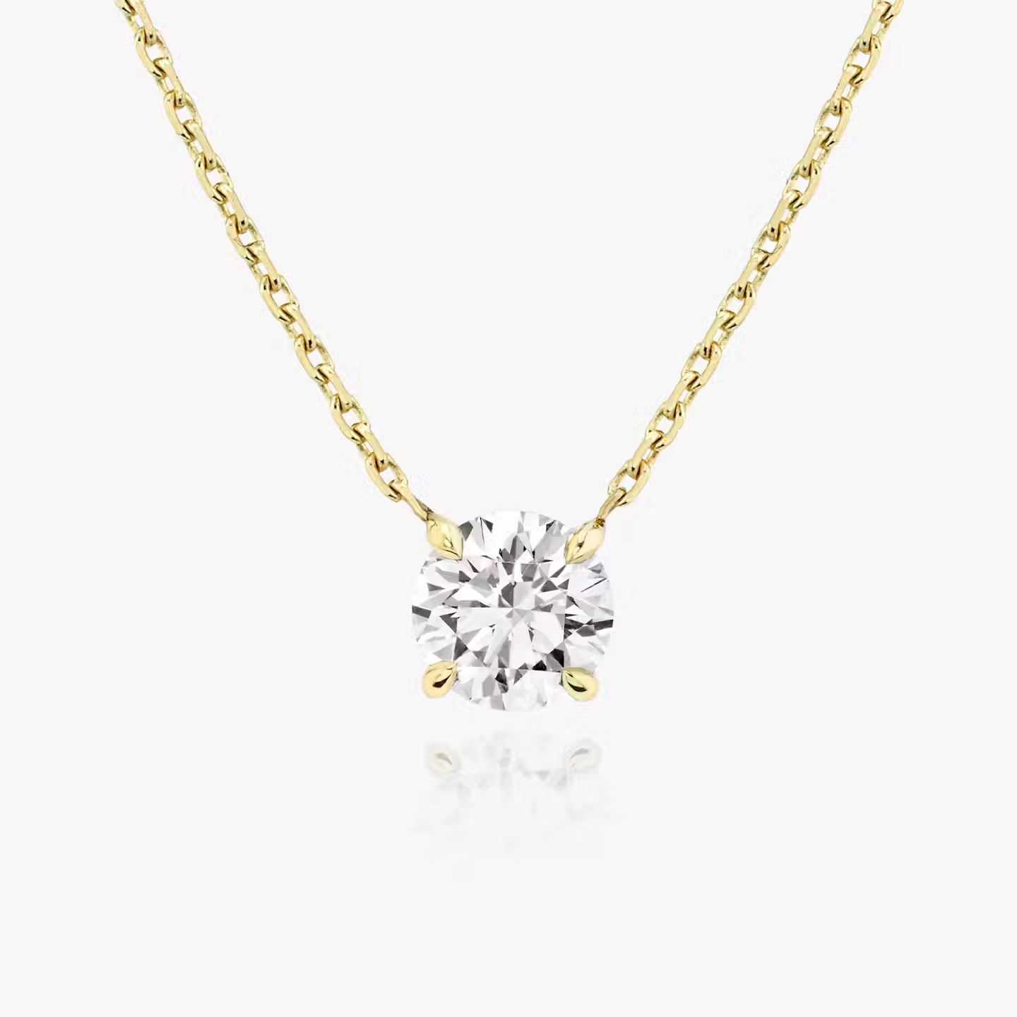 Solitaire Diamond Necklace | Sustainably created diamonds | VRAI | Vrai and Oro