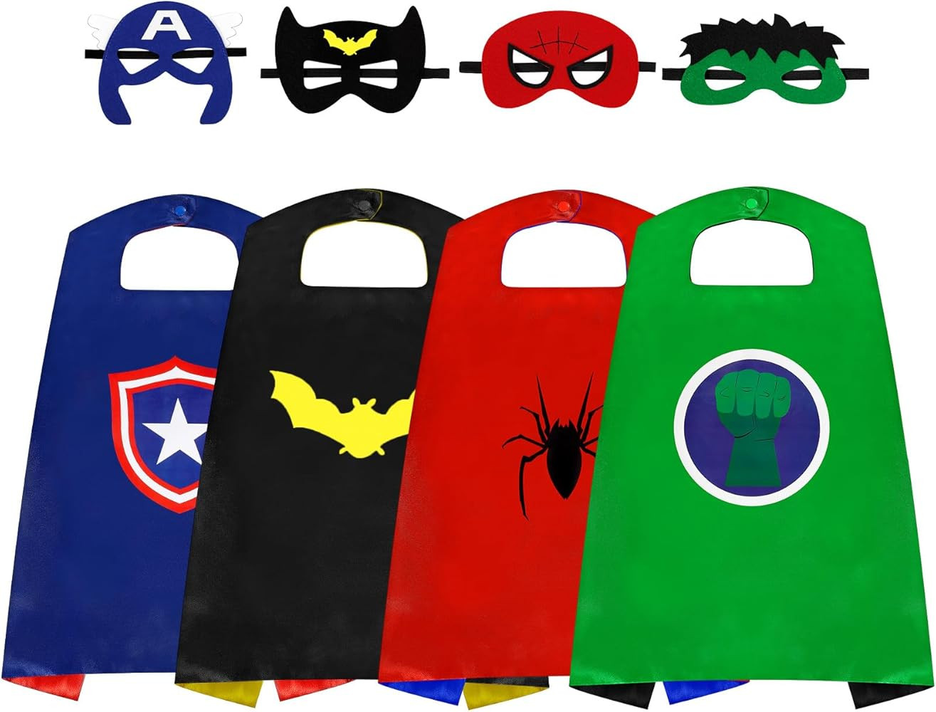 InPoTo Superhero Capes for Kids,Hero Capes and Masks Fit for 4-12years old boy and girls Dress up... | Amazon (US)