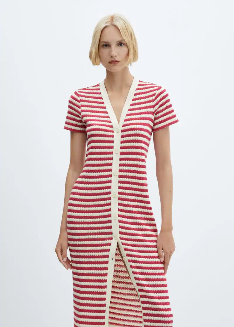 Striped jersey dress | MANGO (US)