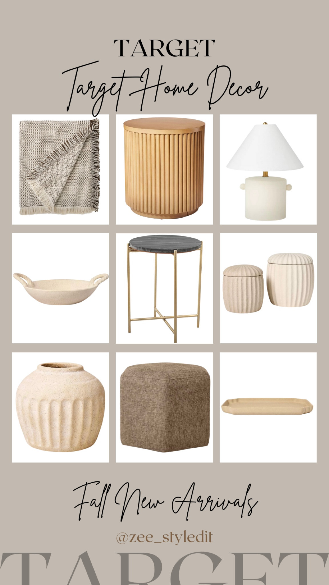 🏡✨Refresh your living space with these must-have items:✨🏡

Antwohnette Side Table Marble Gray by ZM Home
Boucle Upholstered Accent Arm Chair with Brass Details
Dowel Fully Assembled Accent Table Natural by Threshold™
Ceramic Table Lamp with Knob Tan (Includes LED Light Bulb)
Ceramic Sandy Glaze Tray by Threshold™
Antique Finish Ceramic Bowl by Threshold™
Woven Textural Throw Brown / Cream by Threshold™
Hex Upholstered Ottoman Tan by Threshold™
Short Carved Ceramic Vase by Threshold™
Set of 2 Matte Ceramic Canisters by Threshold™

Transform your space into a stylish sanctuary of comfort and elegance!

🛍️💖 Shop these pieces and transform your home into a sanctuary of style and comfort! Which one is your favorite? Let us know in the comments below! 💬

#threshold #furniture #decor #home #interior #design #Target #affordable #modern #midcentury #boucle #accent #natural #neutral #ceramic #tray #bowl #antique #woven #throw #blanket #ottoman #hex #vase #matte #canisters 


#LTKHome #LTKSeasonal #LTKU