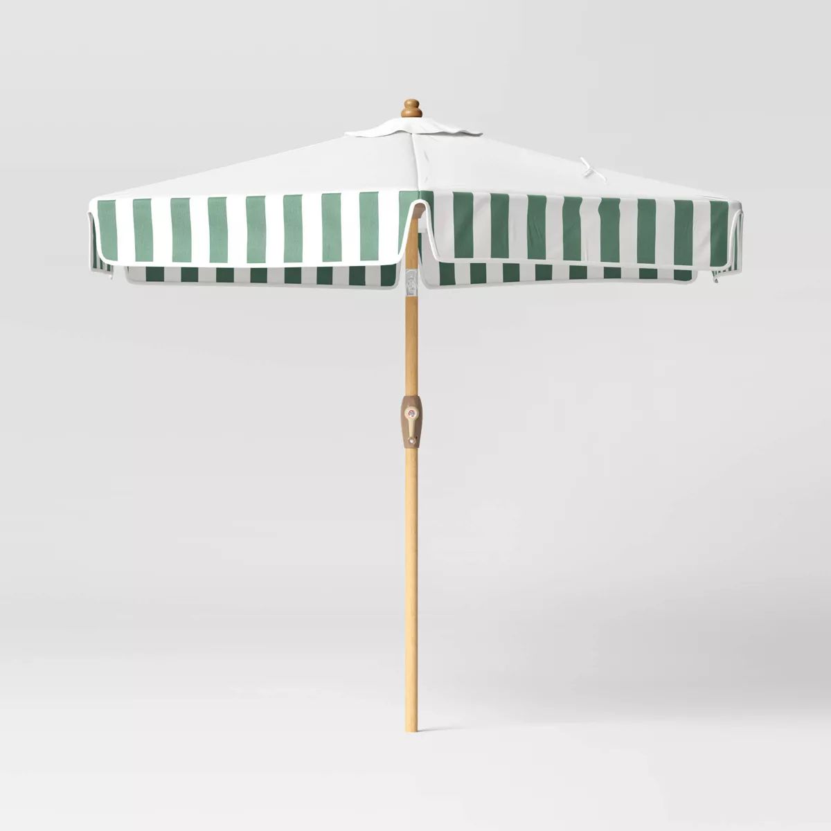 9' Round Valance Outdoor Patio Market Umbrella Green Sprinkle Stripe - Threshold™ designed with... | Target