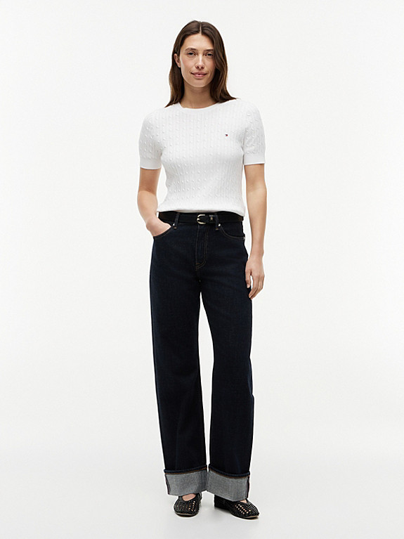 Loose Straight Leg Selvedge-Jeans mit mittelhohem Bund | Tommy Hilfiger (DE)