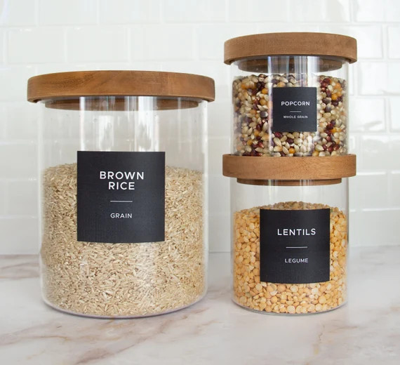 Chalkboard Pantry Labels • Waterproof and Oil Resistant • Organize Your Pantry | Etsy (US)