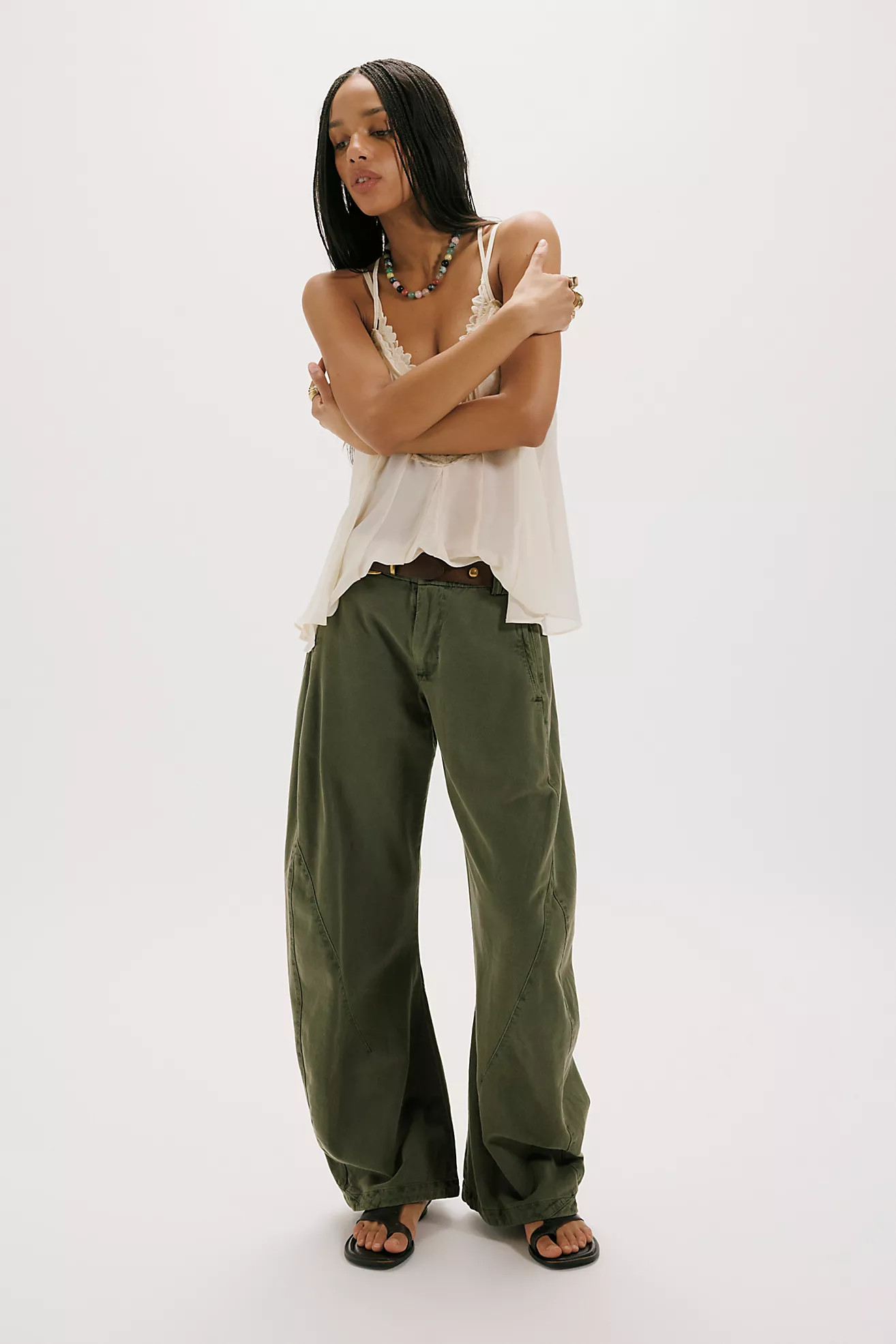 Spotlight Washed Barrel Chino Trousers | Free People (Global - UK&FR Excluded)