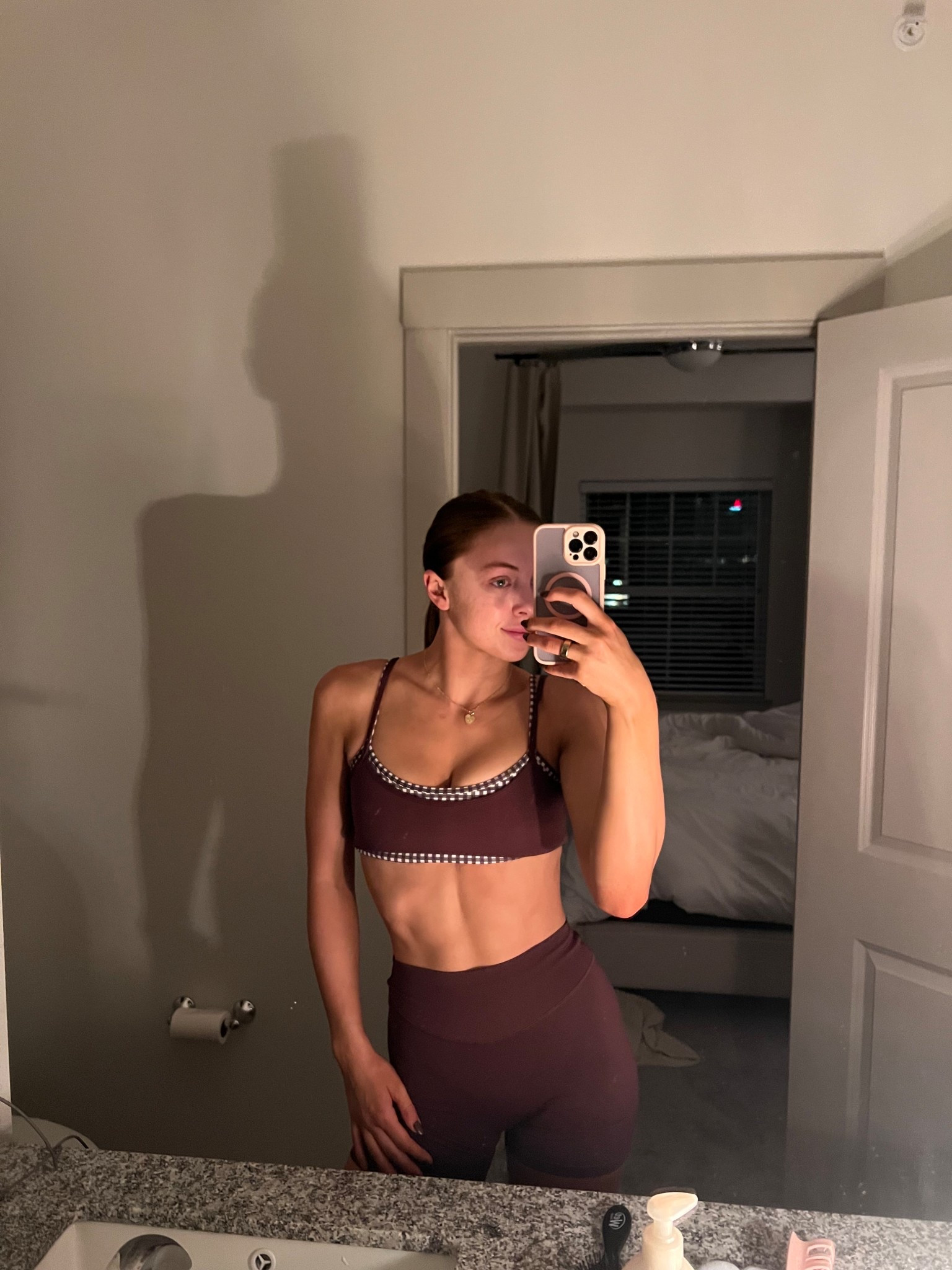 My favorite workout set for the Fall! 🤎🍁🍂

Size small in top and bottom! 

#LTKStyleTip #LTKGiftGuide #LTKActive
