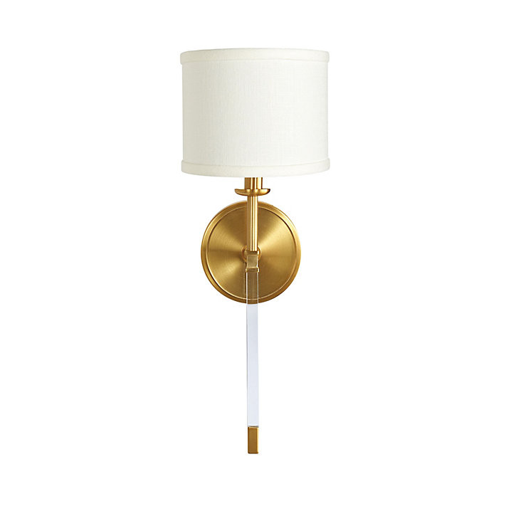 Phoebe 1-Light Acrylic Sconce with Shade | Ballard Designs, Inc.