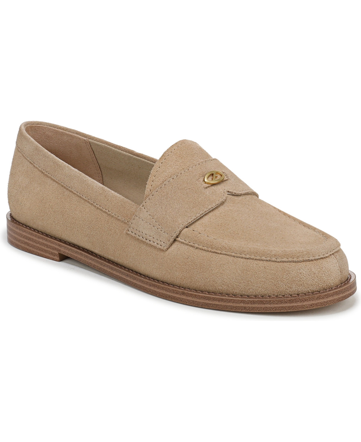 Franco Sarto Women's Stellan Pointed Toe Loafers - Desert Beige Suede | Macy's