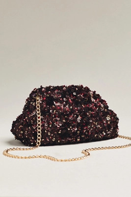 Maeve Sequin Slouchy Clutch | Anthropologie (US)