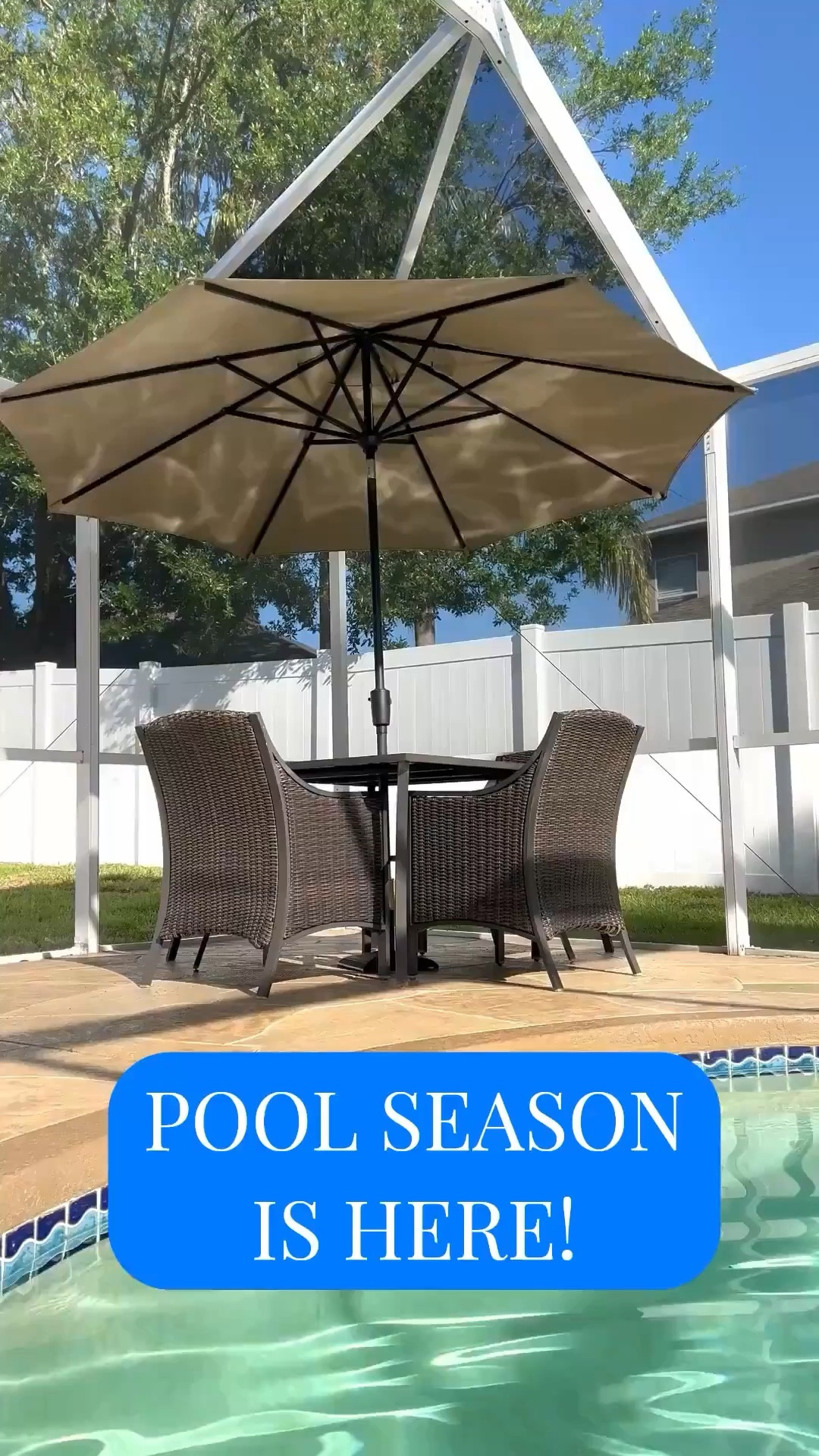 Pool season is here! Gotta get your pool and patio looking it’s best this season. Linking pool must haves!

Table, Chairs, Umbrella, Outdoor Entertaining 


#LTKvlog #LTKSwim #LTKHome