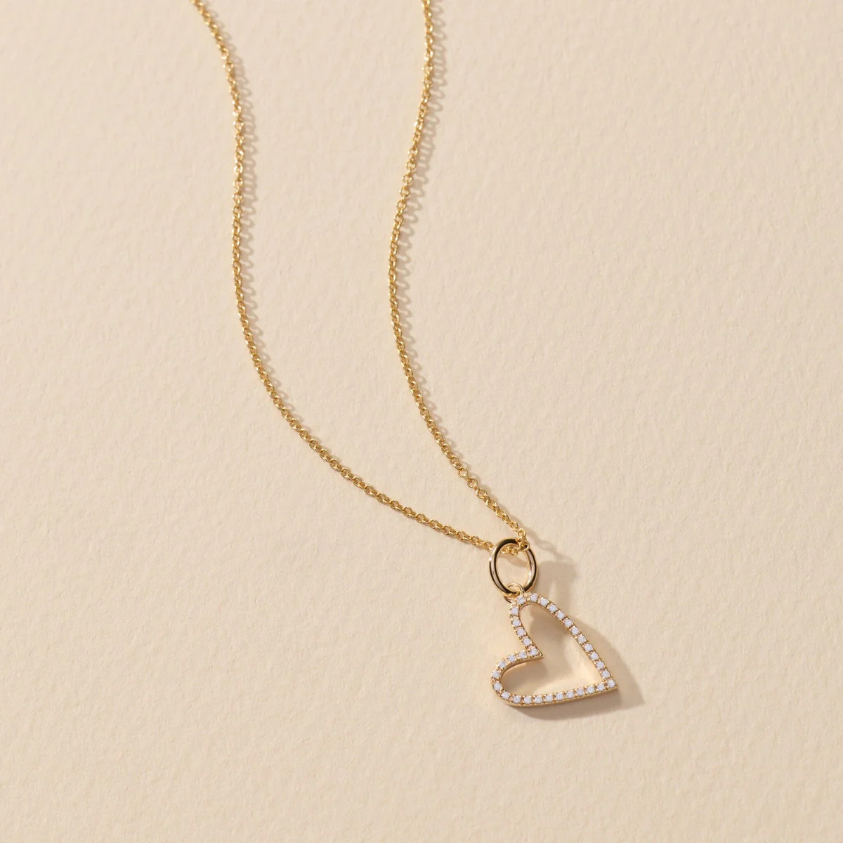 SRB Pavé Heart Necklace | Tiny Tags (US)