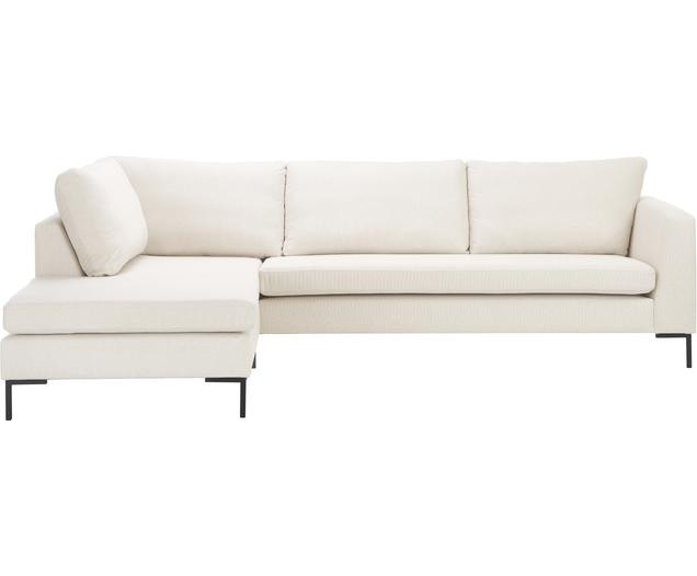 Corner sofa Luna in beige with metal feet | WestwingNow EU
