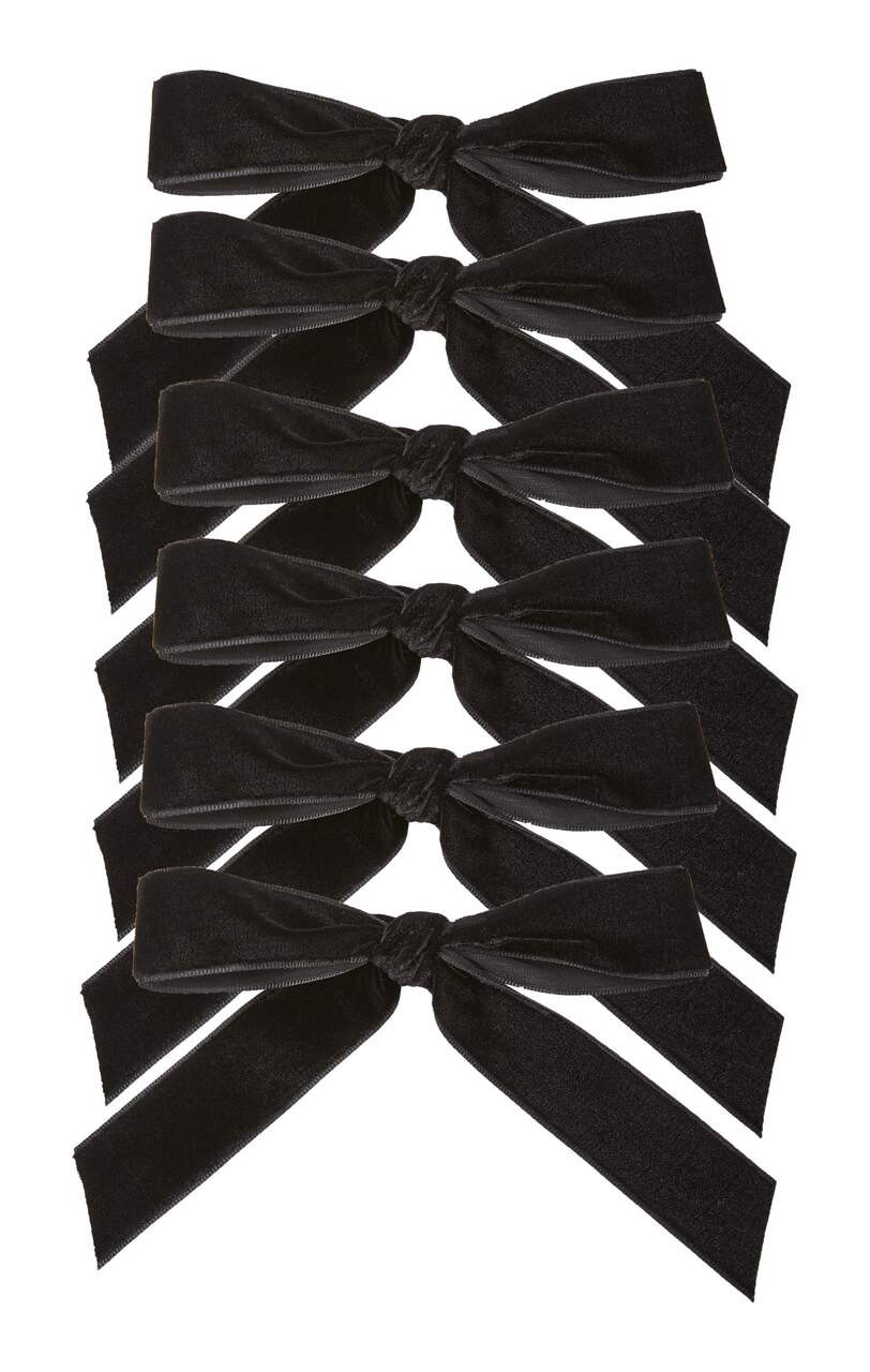 CANVAS The Night Before Christmas Trend Collection Black Bows Ornament Set, 6-pk | Canadian Tire