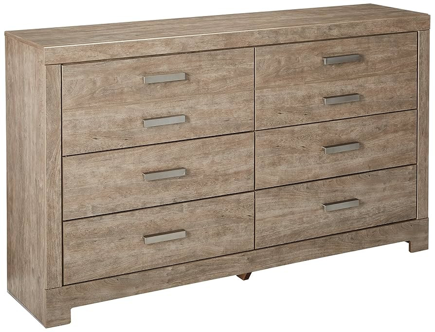 Signature Design by Ashley Culverbach Scandinavian 6 Drawer Dresser, Weathered Gray | Amazon (US)