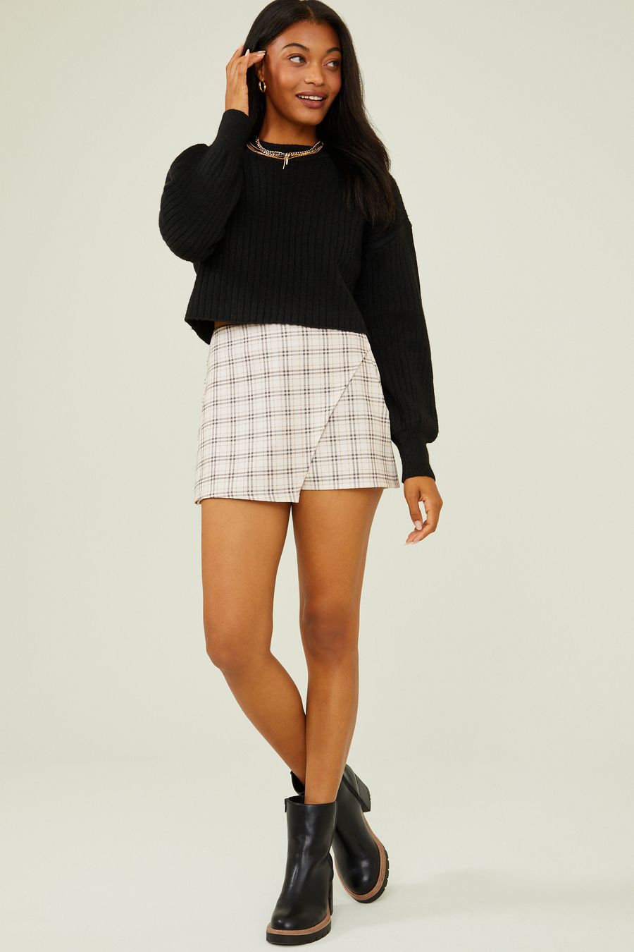 Mackenzie Ribbed Cropped Sweater | Altar'd State