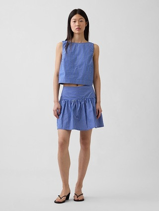 Poplin Drop-Waist Mini Skort | Gap (US)