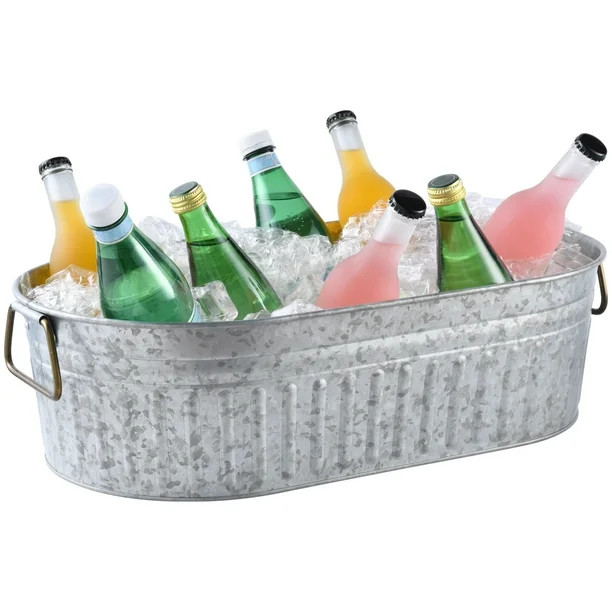 Better Homes & Gardens Galvanized Oval Tub - Walmart.com | Walmart (US)