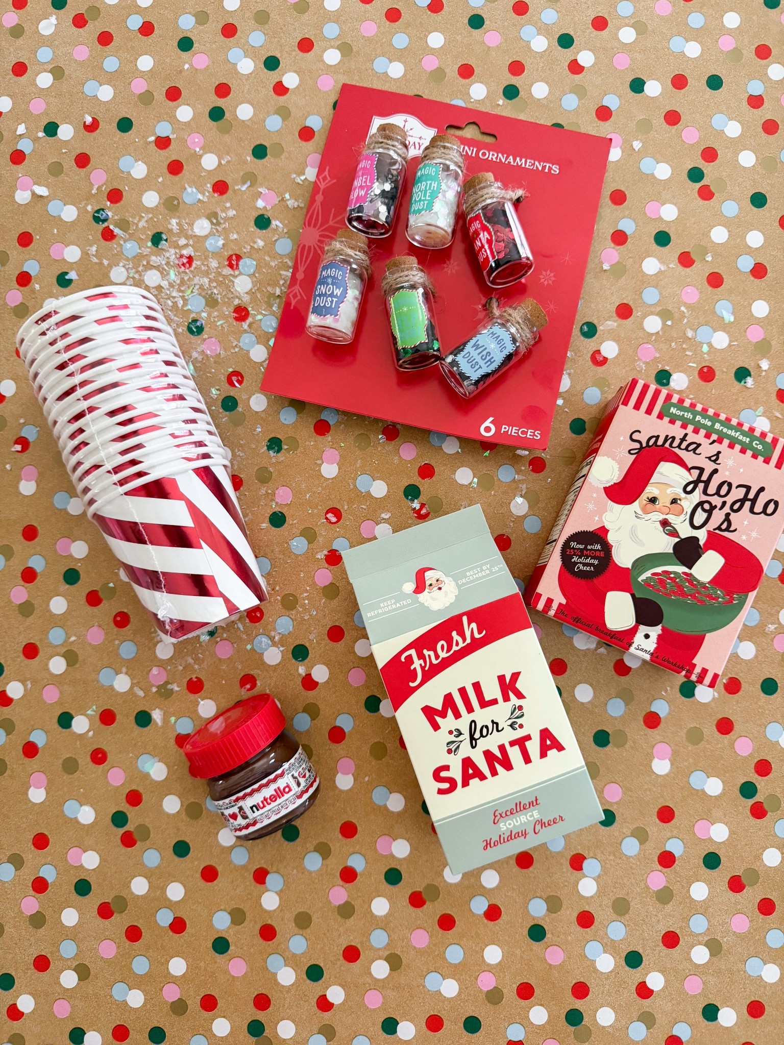 Itty bitty elf props all from Walmart, snag quickly !