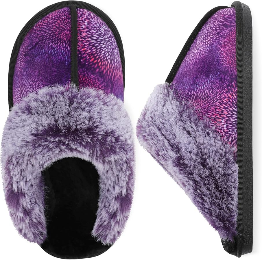 Besroad Winter Fuzzy House Slippers Sandals Plush Faux Fur Fluffy Flats Slippers Warm Slide Shoes... | Amazon (US)