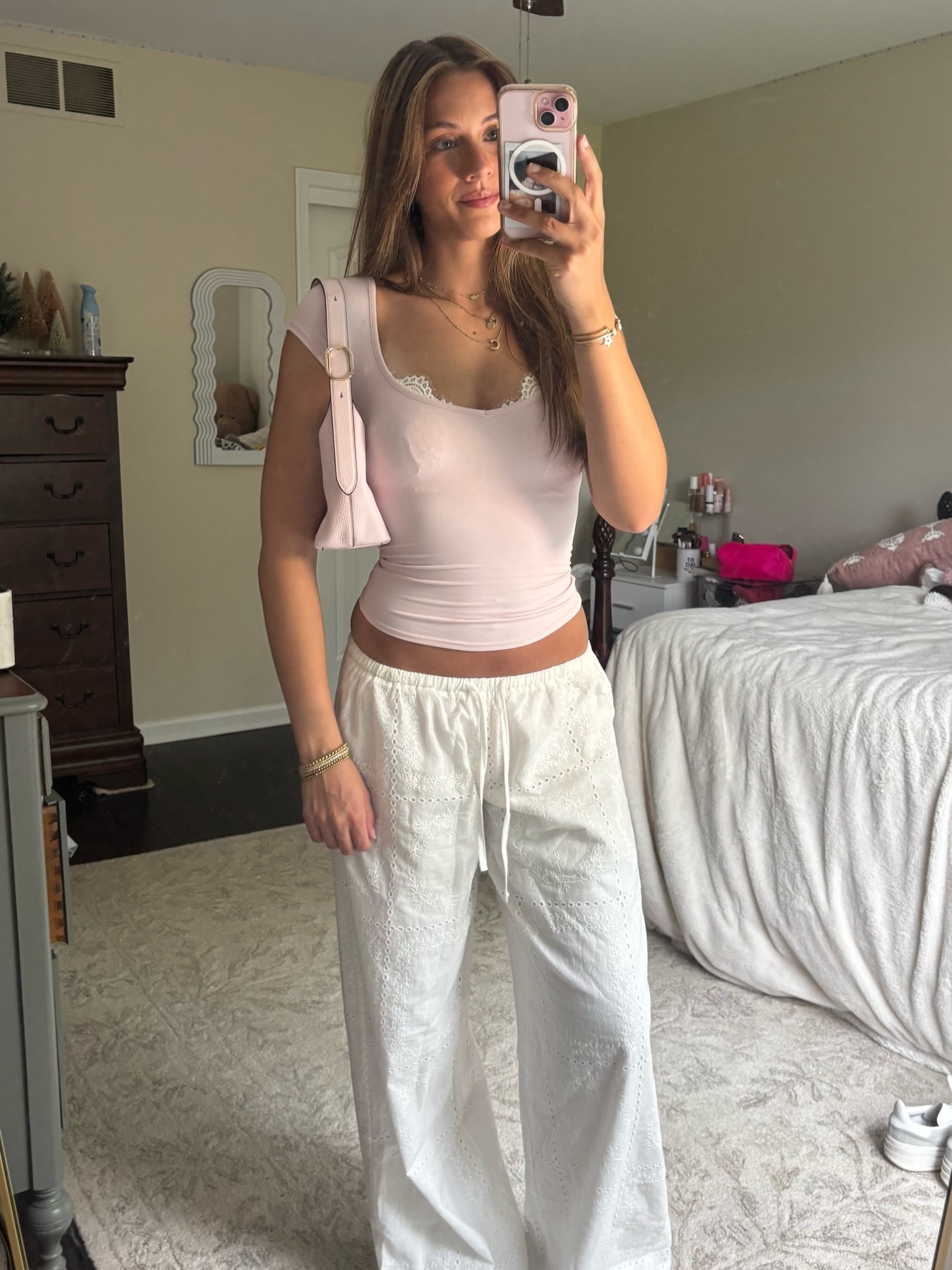 Pink summer outfit idea with linen pants!
#summeroutfits

#LTKootd #LTKSeasonal #LTKTravel