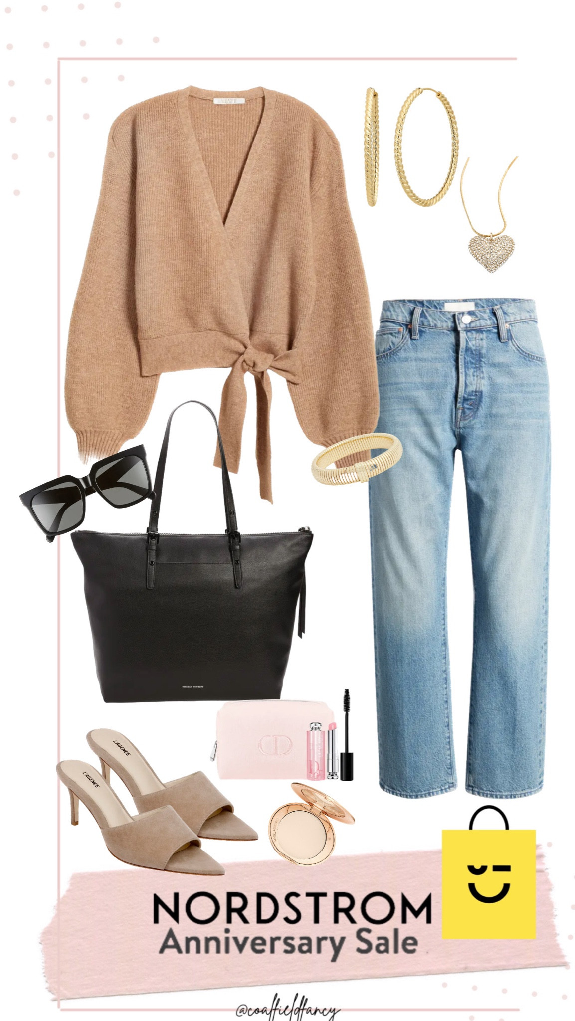 Nordstrom Anniversary Sale
Casual outfit
Wrap sweater
High waisted distressed jeans
Black tote
Neutral shoe

#LTKxNSale